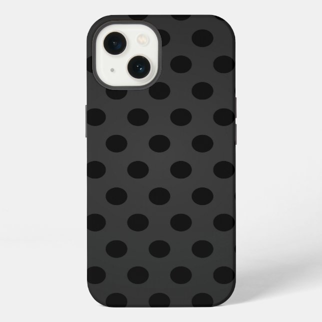 Samsung Galaxy Note 4 Case Black Polka Dot (Back)