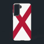 Samsung Galaxy S21 Case Flag of Alabama, U.S.A.<br><div class="desc">Add a touch of Alabamian pride to your Samsung Galaxy S21 with our exclusive phone cover featuring the flag of Alabama! Crafted with attention to detail, this phone cover celebrates Alabama's heritage and cultural identity. The design prominently displays the crimson cross of St. Andrew on a white field, symbolising Alabama's...</div>