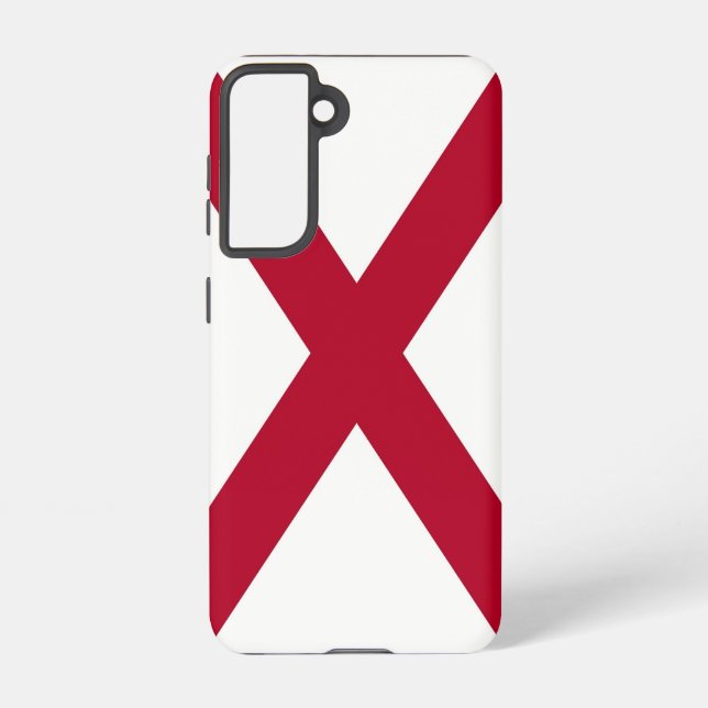 Samsung Galaxy S21 Case Flag of Alabama, U.S.A. (Back)