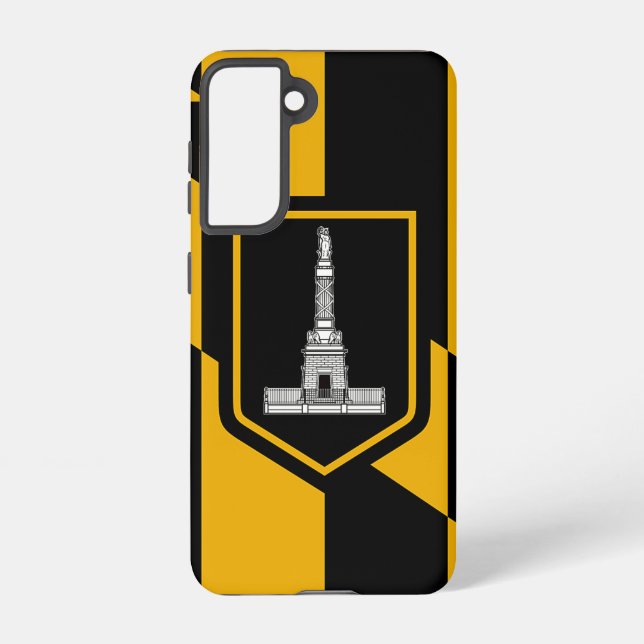 Samsung Galaxy S21 Case Flag of Baltimore, U.S.A. (Back)