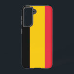 Samsung Galaxy S21 Case Flag of Belgium<br><div class="desc">Transform your Samsung Galaxy S21 with our exclusive phone cover featuring the flag of Belgium! Crafted with meticulous attention to detail, this phone cover proudly showcases the iconic design of the Belgian flag. The flag features three vertical stripes in black, yellow, and red, symbolising the nation's unity and history. Whether...</div>