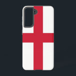 Samsung Galaxy S21 Case Flag of England<br><div class="desc">Introducing our Samsung Galaxy S21 case featuring the flag of England, designed to blend protection with a celebration of English heritage! Crafted with meticulous attention to detail, this case proudly displays the iconic St. George's Cross on a white background, symbolising England's history, tradition, and national pride. Whether you're commuting, travelling,...</div>