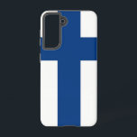 Samsung Galaxy S21 Case Flag of Finland<br><div class="desc">Add a vibrant touch of Finnish spirit to your Samsung Galaxy S21 with our exclusive phone cover featuring the flag of Finland! Crafted with meticulous attention to detail, this phone cover is more than just functional; it's a celebration of Finnish heritage and cultural pride. The bold design proudly showcases the...</div>