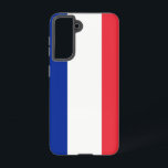 Samsung Galaxy S21 Case Flag of France<br><div class="desc">Transform your Samsung Galaxy S21 into a symbol of French pride with our exclusive cover featuring the flag of France! Crafted with meticulous attention to detail, this cover proudly showcases the iconic design of the French flag. The flag features three vertical stripes of blue, white, and red, symbolising liberty, equality,...</div>