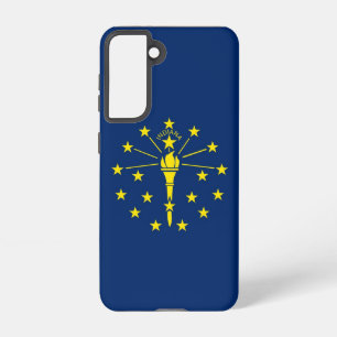 Samsung Galaxy S21 Case Flag of Indiana, U.S.A.
