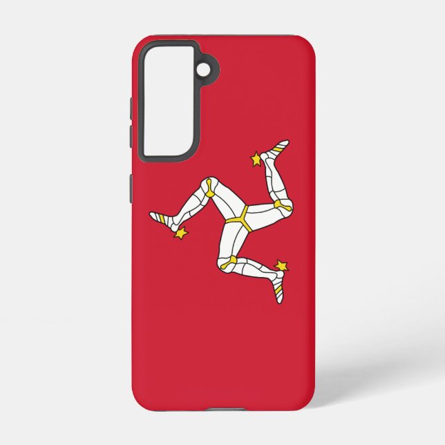 Samsung Galaxy S21 Case Flag of Isle of Man (Back)