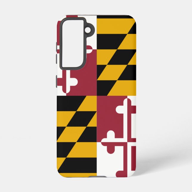 Samsung Galaxy S21 Case Flag of Maryland, U.S.A. (Back)