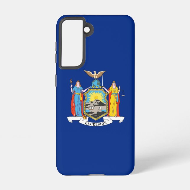 Samsung Galaxy S21 Case Flag of New York (Back)