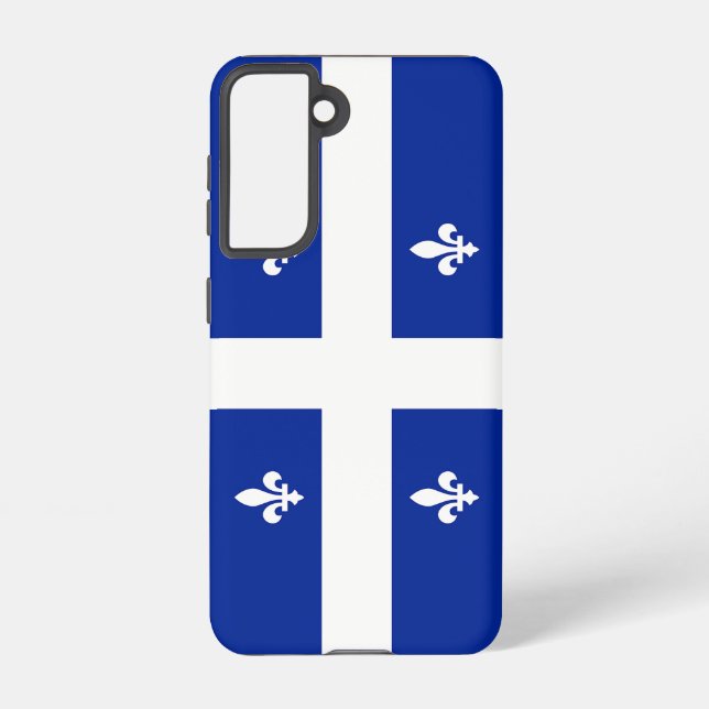 Samsung Galaxy S21 Case Flag of Quebec, Canada (Back)