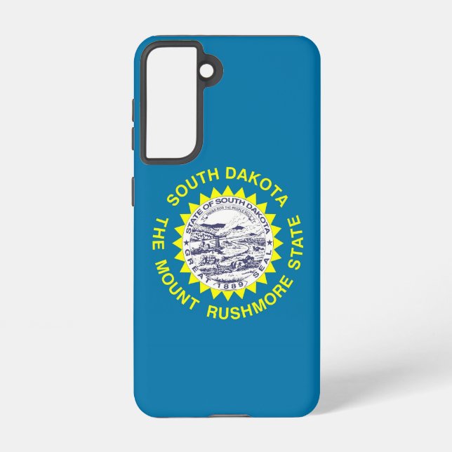 Samsung Galaxy S21 Case Flag of South Dakota (Back)
