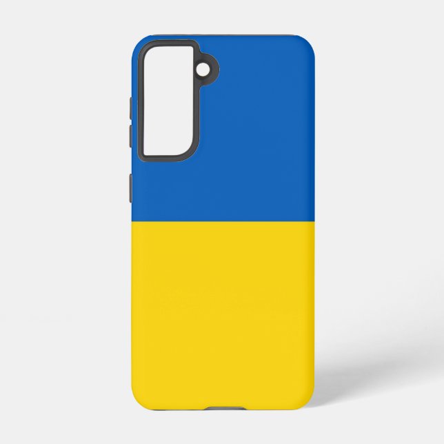 Samsung Galaxy S21 Case Flag of Ukraine (Back)