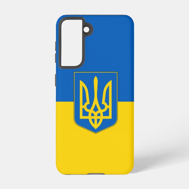 Samsung Galaxy S21 Case Flag of Ukraine (Back)