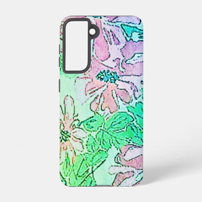SAMSUNG GALAXY S21 Phone Case FLOWER STYLE DESIGN (Back)