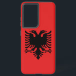 Samsung Galaxy S21 Plus Case Flag of Albania<br><div class="desc">Transform your Samsung Galaxy S21 Plus into a symbol of Albanian pride with our exclusive phone cover featuring the flag of Albania! Crafted with precision and attention to detail, this phone cover is more than just a protective accessory; it's a tribute to Albanian heritage and national identity. The design prominently...</div>