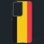 Samsung Galaxy S21 Plus Case flag of Belgium<br><div class="desc">Transform your Samsung Galaxy S21 Plus with our exclusive phone cover featuring the flag of Belgium! Crafted with meticulous attention to detail, this phone cover proudly showcases the iconic design of the Belgian flag. The flag features three vertical stripes in black, yellow, and red, symbolising the nation's unity and history....</div>