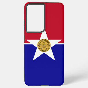 Samsung Galaxy S21 Plus Case flag of Dallas, Texas