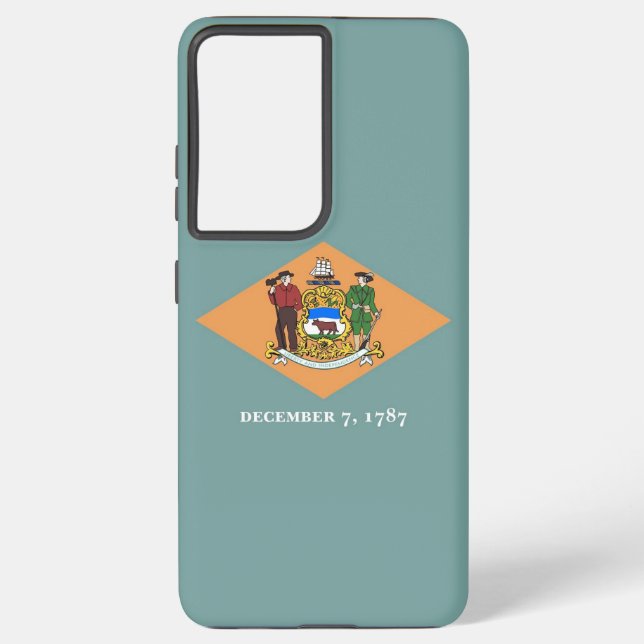 Samsung Galaxy S21 Plus Case Flag of Delaware (Back)