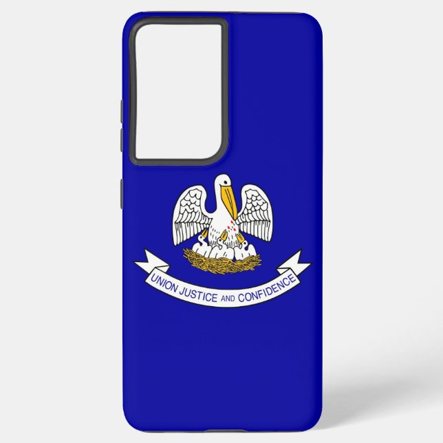 Samsung Galaxy S21 Plus Case Flag of Louisiana (Back)