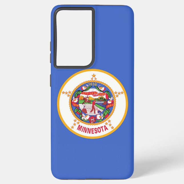 Samsung Galaxy S21 Plus Case Flag of Minnesota (Back)