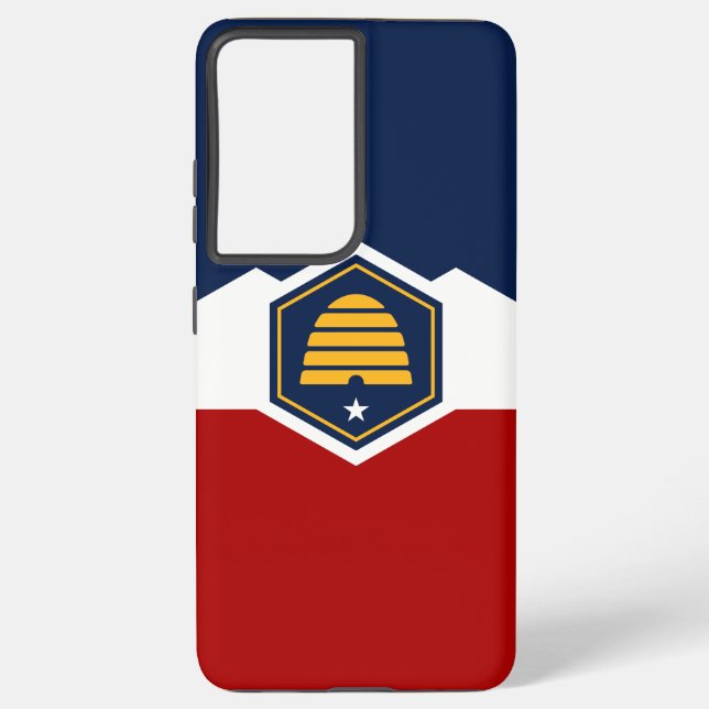 Samsung Galaxy S21 Plus Case flag of Utah, USA (Back)