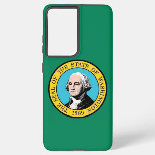 Samsung Galaxy S21 Plus Case flag of Washington