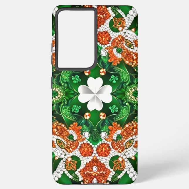 Samsung Galaxy S21 Plus Case Irish Colours (Back)