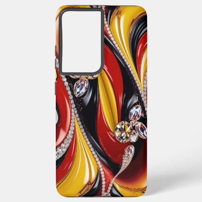 Samsung Galaxy S21 Ultra Case Belgian Colours (Back)