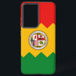 Samsung Galaxy S21 Ultra Case Flag of Los Angeles<br><div class="desc">Transform your Samsung Galaxy S21 Ultra into a symbol of Los Angeles pride with our exclusive cover featuring the flag of Los Angeles! Crafted with precision and attention to detail, this phone cover celebrates the vibrant spirit and cultural heritage of Los Angeles, California. The design prominently features the flag of...</div>