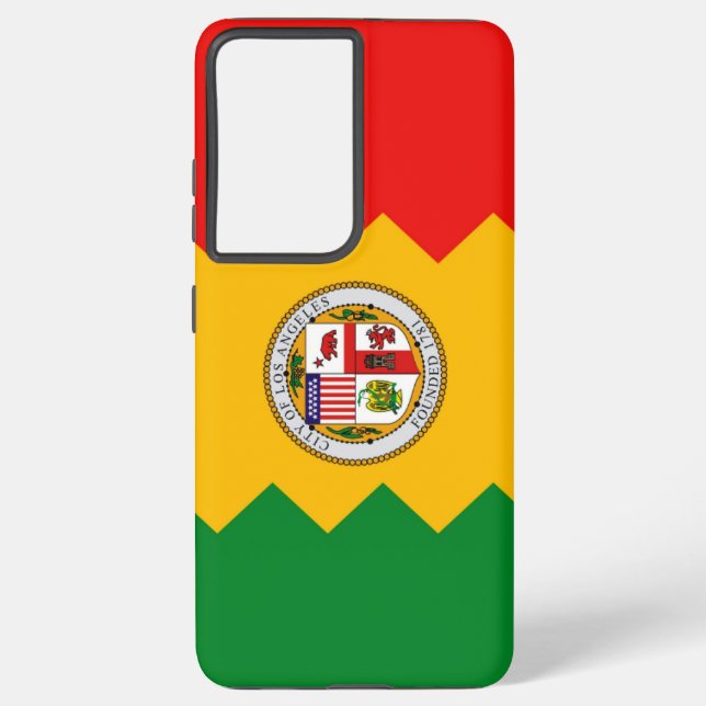 Samsung Galaxy S21 Ultra Case Flag of Los Angeles (Back)