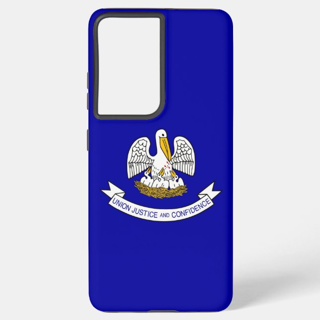 Samsung Galaxy S21 Ultra Case Flag of Louisiana (Back)