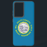 Samsung Galaxy S21 Ultra Case South Dakota<br><div class="desc">Transform your Samsung Galaxy S21 Ultra into a tribute to South Dakota pride with our exclusive phone cover featuring the flag of South Dakota! Crafted with meticulous attention to detail, this phone cover celebrates South Dakota's rich heritage and cultural pride. The design prominently features the state flag, showcasing the Great...</div>