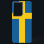 Samsung Galaxy S21 Ultra Case Sweden flag<br><div class="desc">Introducing our Samsung Galaxy S21 Ultra cover featuring the flag of Sweden, designed to blend protection with a celebration of Swedish heritage! Crafted with meticulous attention to detail, this cover proudly displays the iconic yellow cross on a blue background of the Swedish flag, symbolising the nation's history, culture, and values....</div>