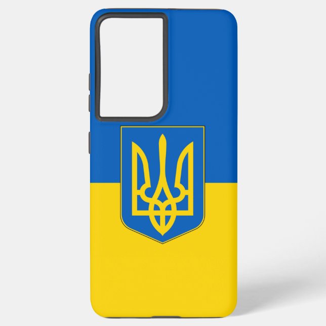Samsung Galaxy S21 Ultra Case Ukraine flag (Back)