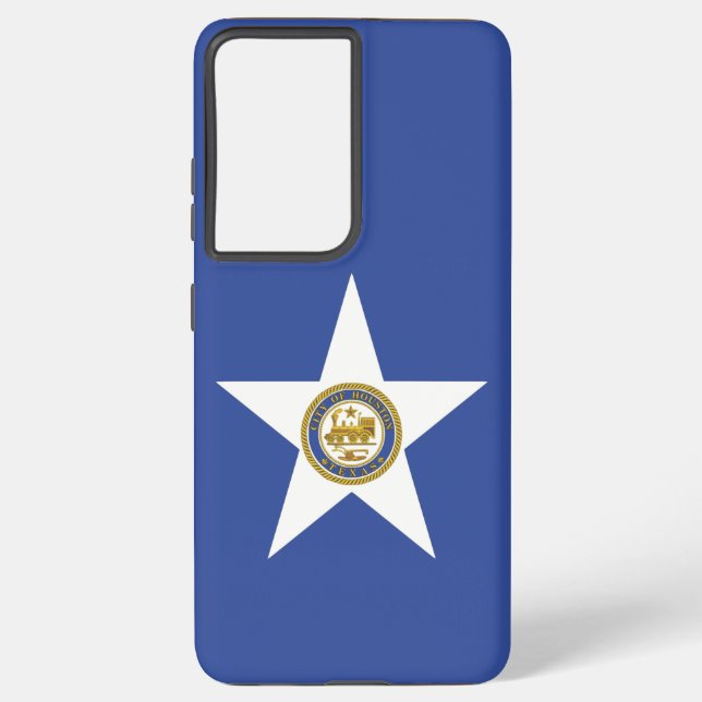 Samsung Galaxy S21 Ultra Case with flag of Houston (Back)