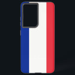 Samsung Galaxy S21 Ultra Case with France flag<br><div class="desc">Transform your Samsung Galaxy S21 Ultra into a symbol of French pride with our exclusive cover featuring the flag of France! Crafted with meticulous attention to detail, this cover proudly showcases the iconic design of the French flag. The flag features three vertical stripes of blue, white, and red, symbolising liberty,...</div>