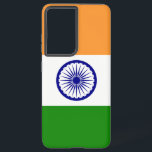 Samsung Galaxy S21 Ultra Case with India flag<br><div class="desc">Add a touch of Indian pride to your Samsung Galaxy S21 Ultra with our exclusive cover featuring the flag of India! Crafted with meticulous attention to detail, this cover celebrates Indian heritage and cultural richness. The design proudly showcases the iconic tricolor pattern of saffron, white, and green, with the Ashoka...</div>