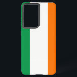 Samsung Galaxy S21 Ultra Case with Ireland flag<br><div class="desc">Add a touch of Irish pride to your Samsung Galaxy S21 Ultra with our exclusive cover featuring the flag of Ireland! Crafted with meticulous attention to detail, this cover is more than just a protective accessory; it's a celebration of Irish heritage and cultural richness. The design proudly showcases the iconic...</div>