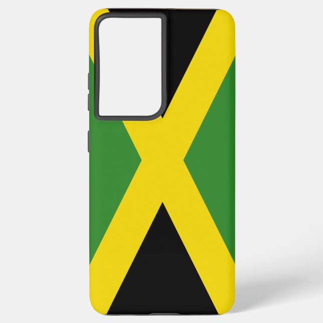 Samsung Galaxy S21 Ultra Case with Jamaica flag (Back)