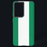 Samsung Galaxy S21 Ultra Case with Nigeria flag<br><div class="desc">Add a bold expression of national pride to your tech gear with this Samsung Galaxy S21 Ultra case featuring the striking flag of Nigeria! Expertly designed to combine protection and patriotic flair, this case showcases the vibrant green and white stripes of the Nigerian flag in a sleek, eye-catching layout. It’s...</div>