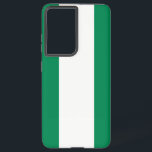 Samsung Galaxy S21 Ultra Case with Nigeria flag<br><div class="desc">Add a bold expression of national pride to your tech gear with this Samsung Galaxy S21 Ultra case featuring the striking flag of Nigeria! Expertly designed to combine protection and patriotic flair, this case showcases the vibrant green and white stripes of the Nigerian flag in a sleek, eye-catching layout. It’s...</div>
