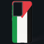 Samsung Galaxy S21 Ultra Case with Palestine flag<br><div class="desc">Protect your Samsung Galaxy S21 Ultra with our exclusive case featuring the powerful and symbolic flag of Palestine! This sleek and durable case showcases the bold red, green, black, and white of the Palestinian flag, turning your phone into a statement of cultural pride and solidarity. Designed to fit the Samsung...</div>