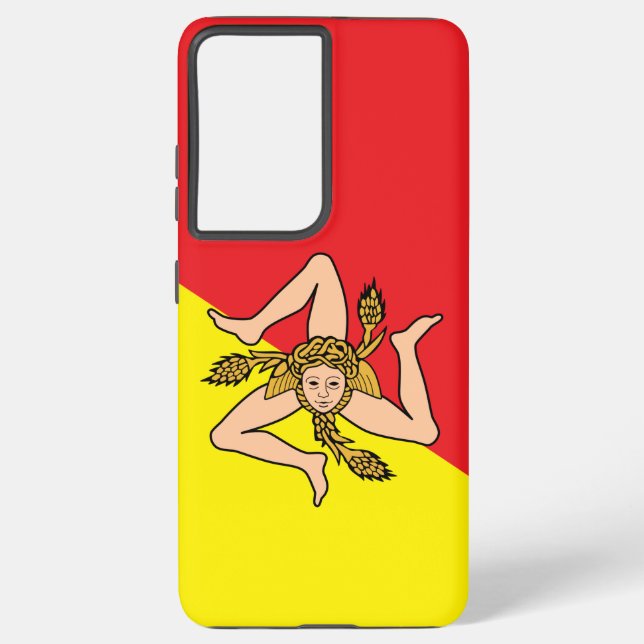 Samsung Galaxy S21 Ultra Case with Sicily flag (Back)