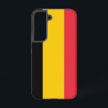 Samsung Galaxy S22 Case Flag of Belgium<br><div class="desc">Transform your Samsung Galaxy S22 with our exclusive phone cover featuring the flag of Belgium! Crafted with meticulous attention to detail, this phone cover proudly showcases the iconic design of the Belgian flag. The flag features three vertical stripes in black, yellow, and red, representing the country's national colours. Whether you're...</div>