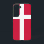 Samsung Galaxy S22 Case Flag of Denmark<br><div class="desc">Enhance your Samsung Galaxy S22 with our exclusive phone cover featuring the flag of Denmark! Crafted with meticulous attention to detail, this phone cover proudly displays the iconic design of the Danish flag, featuring a red background with a white Scandinavian cross. It symbolises Denmark's rich history, cultural heritage, and national...</div>