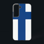 Samsung Galaxy S22 Case Flag of Finland<br><div class="desc">Transform your Samsung Galaxy S22 into a symbol of Finnish pride with our exclusive cover featuring the flag of Finland! Crafted with meticulous attention to detail, this cover proudly showcases the iconic design of the Finnish flag. The flag features a blue Nordic cross on a white field, symbolising the lakes...</div>