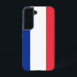 Samsung Galaxy S22 Case Flag of France<br><div class="desc">Transform your Samsung Galaxy S22 into a symbol of French pride with our exclusive cover featuring the flag of France! Crafted with meticulous attention to detail, this cover proudly showcases the iconic design of the French flag. The flag features three vertical stripes of blue, white, and red, symbolising liberty, equality,...</div>