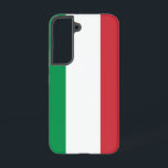Samsung Galaxy S22 Case Flag of Italy<br><div class="desc">Add a touch of Italian pride to your Samsung Galaxy S22 with our exclusive cover featuring the flag of Italy! Crafted with meticulous attention to detail, this cover is more than just a protective accessory; it's a celebration of Italian heritage and cultural richness. The design proudly showcases the iconic tricolor...</div>