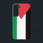 Samsung Galaxy S22 Case Flag of Palestine<br><div class="desc">Protect your Samsung Galaxy S22 with this custom case featuring the flag of Palestine! Crafted for both style and durability, this case proudly displays the striking colours of the Palestinian flag—red, green, white, and black. The bold and powerful design not only shields your phone from scratches and drops but also...</div>