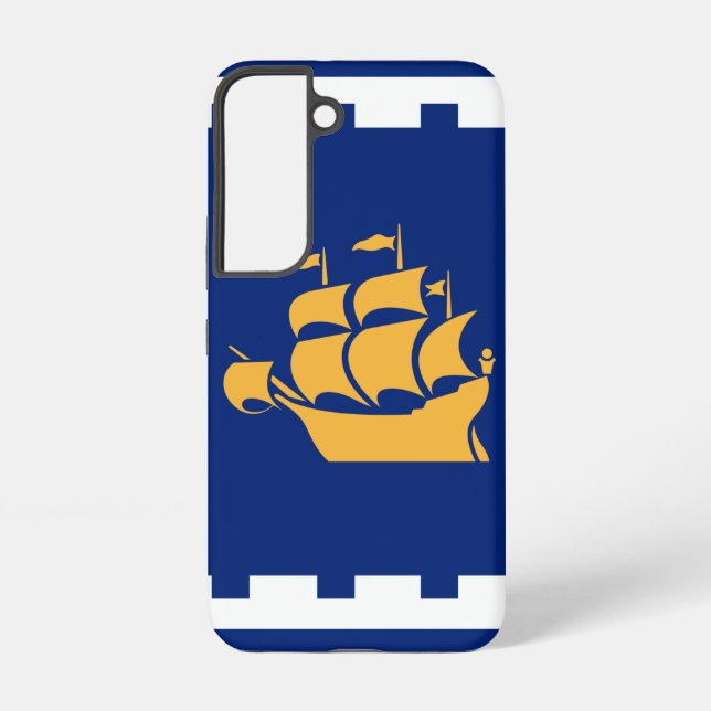 Samsung Galaxy S22 Case Flag of Quebec City (Back)