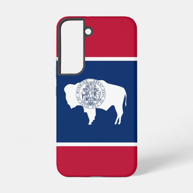 Samsung Galaxy S22 Case Flag of Wyoming (Back)
